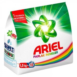 Ariel Parlak Renkler Toz Çamaşır Deterjanı 1.5 kg Deterjan kullananlar yorumlar